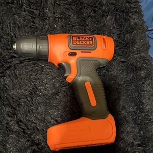 Black & Decker Orange and Black Power Drill